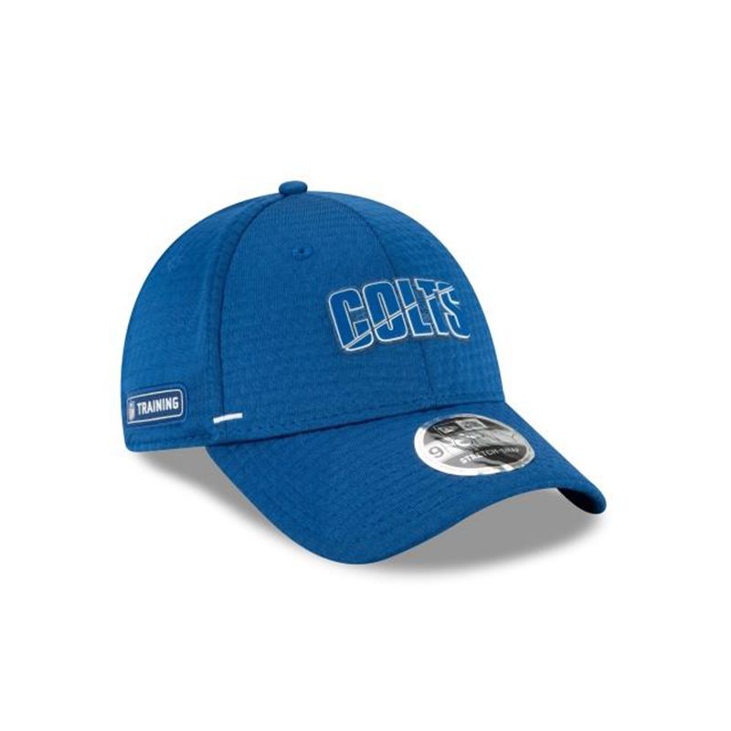 NFL Indianapolis Colts Official Summer Sideline Stretch Snap 9Forty Snapback (IFH8360) - Blue New Era Caps